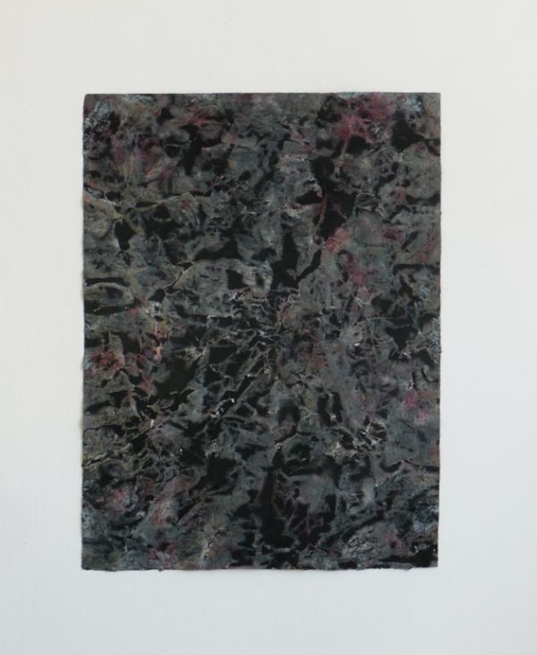 Asche, 2016, tempera on paper, 104 x 78 cm