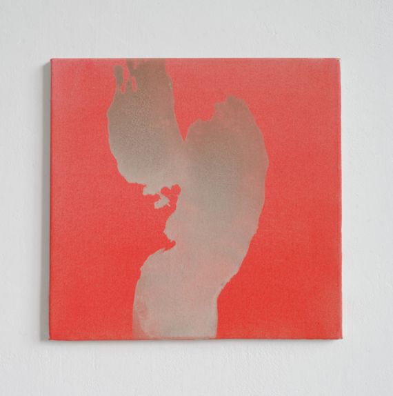 Christine Reifenberger, Mohn, 2016, tempera on canvas, 42 x 43 cm
