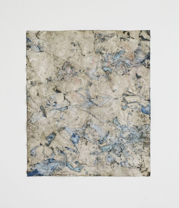 Blue, 2015, tempera on paper, 56 x 48 cm
