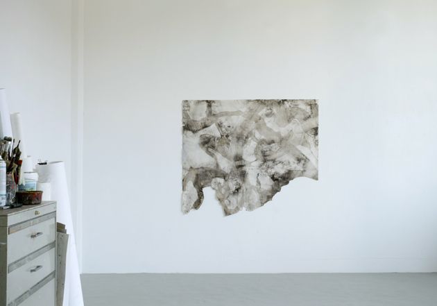 Christine Reifenberger, Piece, 2008, tempera on paper, 115 x 134 cm