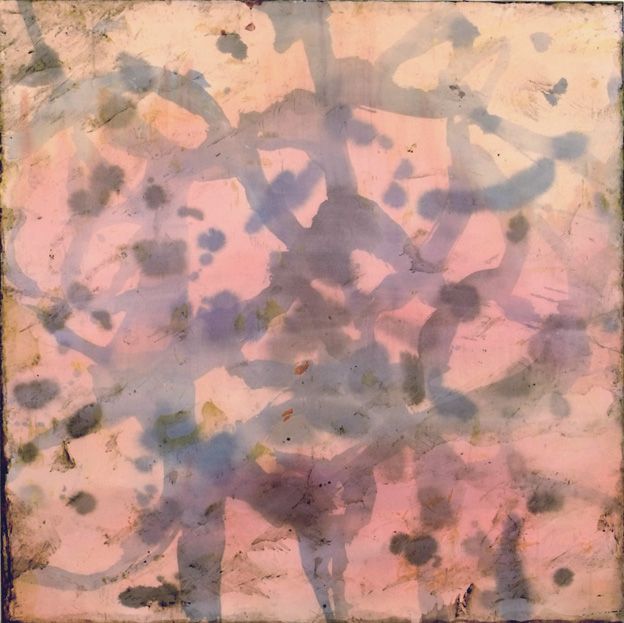 Christine Reifenberger, shining, 2009, tempera on paper/ canvas, 113 x 114 cm